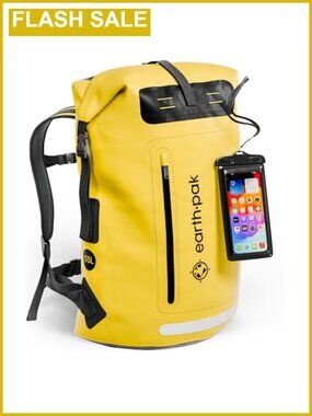 Waterproof Dry Bag Backpack 55L Roll Top 500D PVC Kayaking Boating Fishing